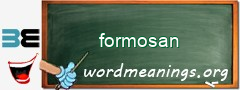 WordMeaning blackboard for formosan